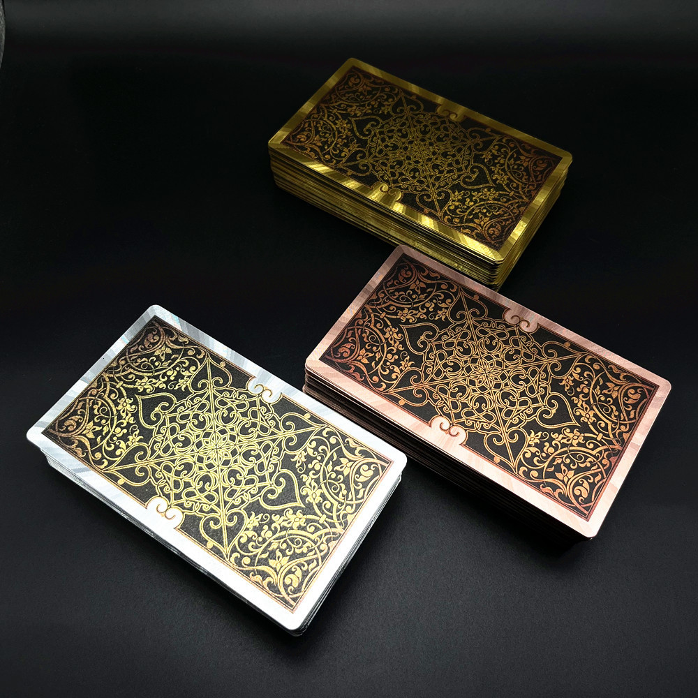 Outdoor Games Activities 1 Deck Tarot Cards Plastic With Guide Book Rider Waite Gold Silver Waterproof Durable Cards Divination 230718