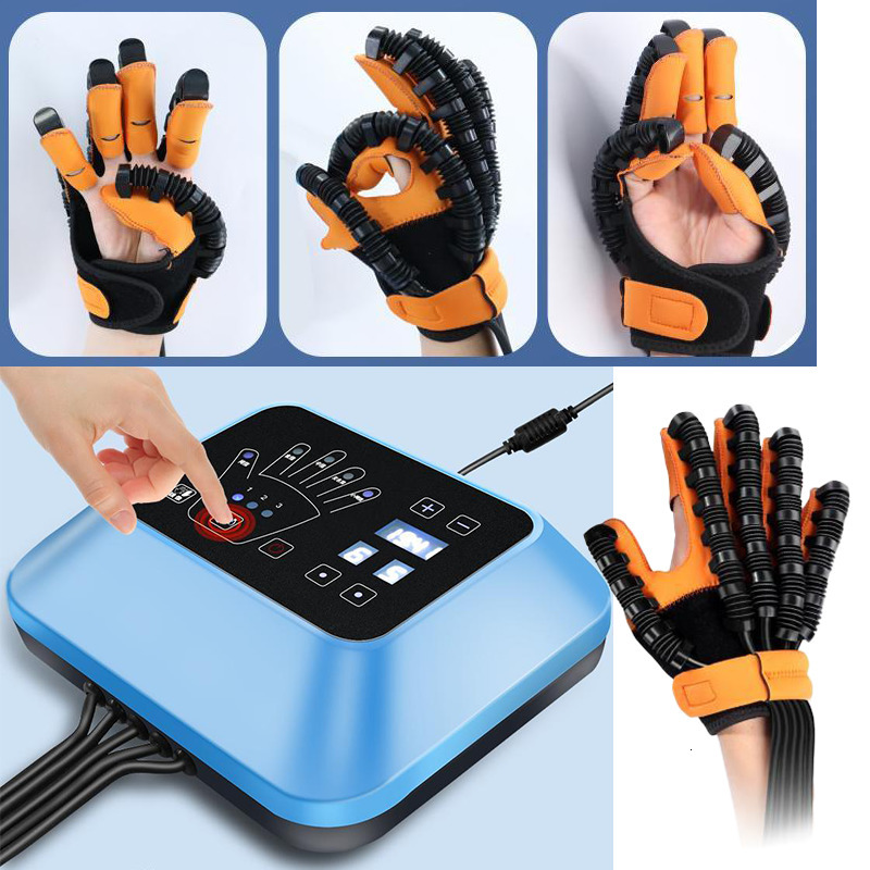 Hand Grips Rehabilitation Robot Glove Hand Device Finger Training Massage Gloves Stroke Hemiplegia Rehabilitation Hand Function 230717