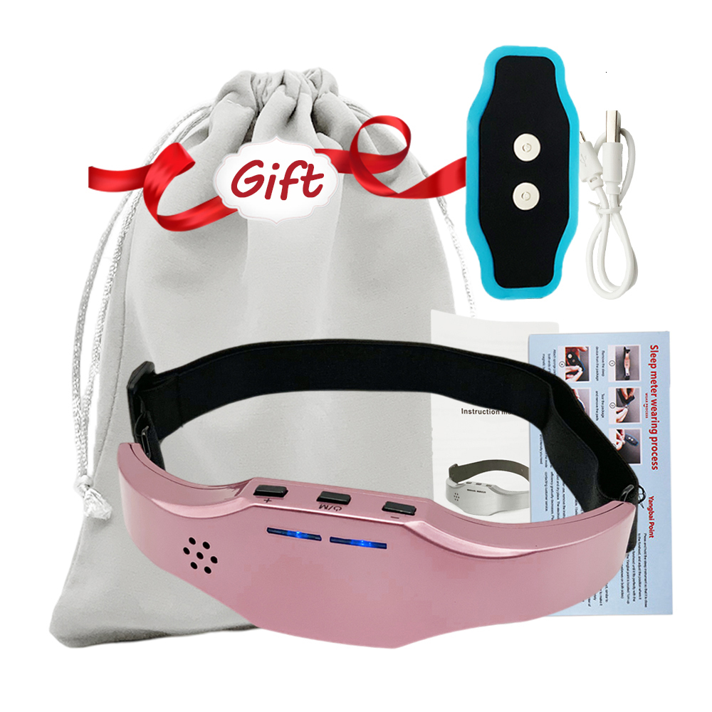 Head Massager Electric Head Massager Sleep Monitor Headache Migraine Relief Massage Insomnia Anti Stress Therapy Device Di Brain Stimulation 230718