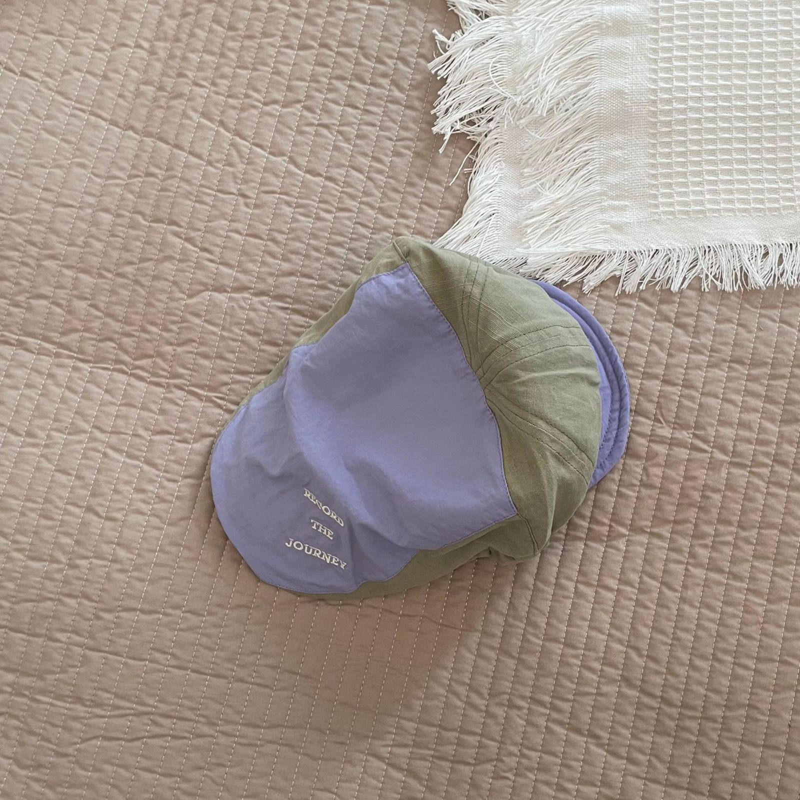 Caps Hats Korea Kids Baseball Caps Double Brim Kids Sun Hat Fashion Letter Breathable Embroidered Girls Boys Sun UV Protection Caps 230717