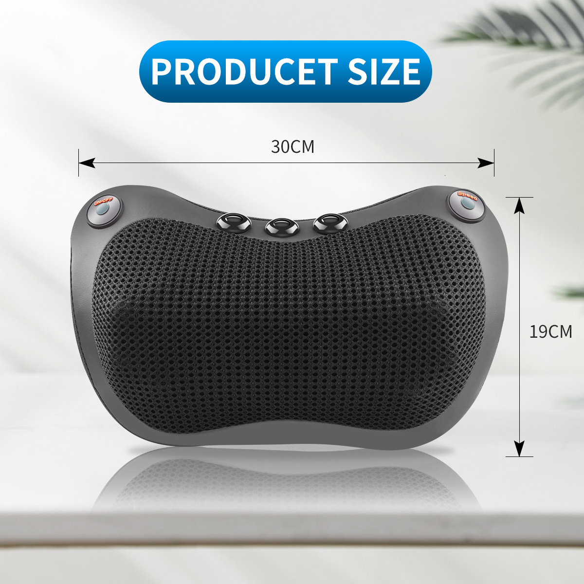 Massaging Neck Pillowws 8 head Neck Massage Pillow Electric Shoulder Back Heating Kneading Infrared therapy shiatsu head pillow Massager 230718