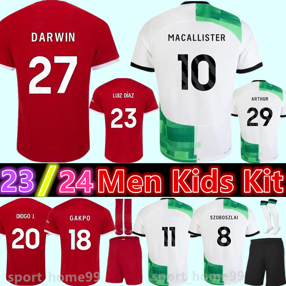 New 23 24 DARWIN Soccer Jerseys MAC ALLISTER GAKPO ELLIOTT Home Away Football Shirt 2023 2024 Mohamed Diogo Luis DIaz Alexander Arnold Men Kids Kit Uniforms, 2022 kids-home
New 23 24 DARWIN Soccer Jerseys MAC ALLISTER GAKPO ELLIOTT Home Away Football Shirt 2023 2024 Mohamed Diogo Luis DIaz Alexander Arnold Men Kids Kit Uniforms, 2022 kids-home
