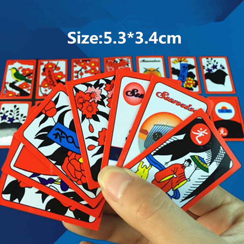 Outdoor Games Activities Korean Japanese PVC Waterproof Mahjong Gostop Go Stop Board Game Cards Family Party Tle Game Gostop Hanafuda Cards 230718