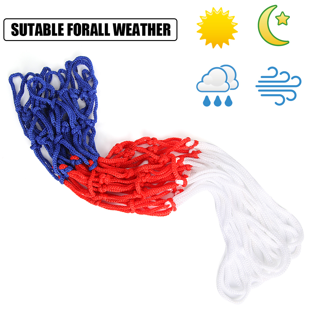 Balls 123pcs Replacement Basketball Net Durable Outdoor Sports Nylon Thread Basketball Hoop Mesh Net Backboard Rim Ball Pum 12 Loops 230717