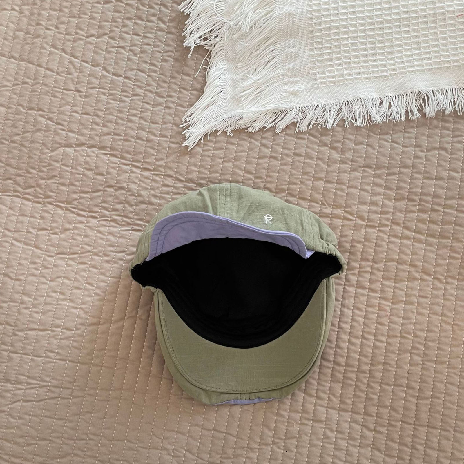 Caps Hats Korea Kids Baseball Caps Double Brim Kids Sun Hat Fashion Letter Breathable Embroidered Girls Boys Sun UV Protection Caps 230717