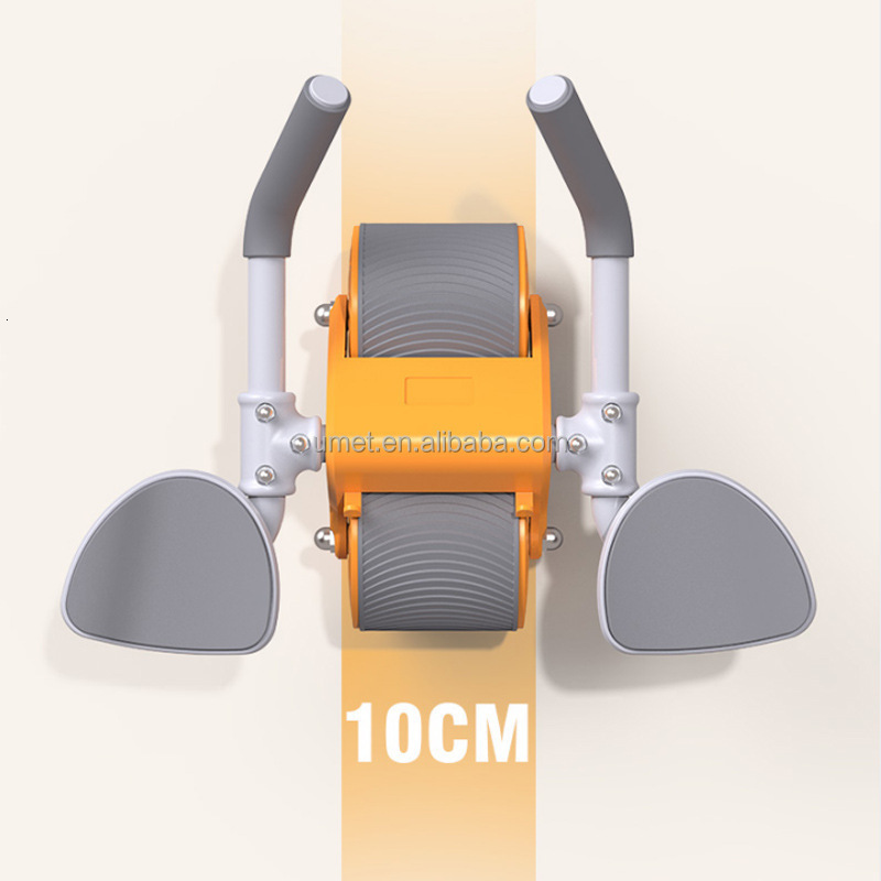 Sit Up Benches Version Ab Two Wheels Roller Automatic Rebound Ab Wheel Roller Abdominal Core Trainer 230717