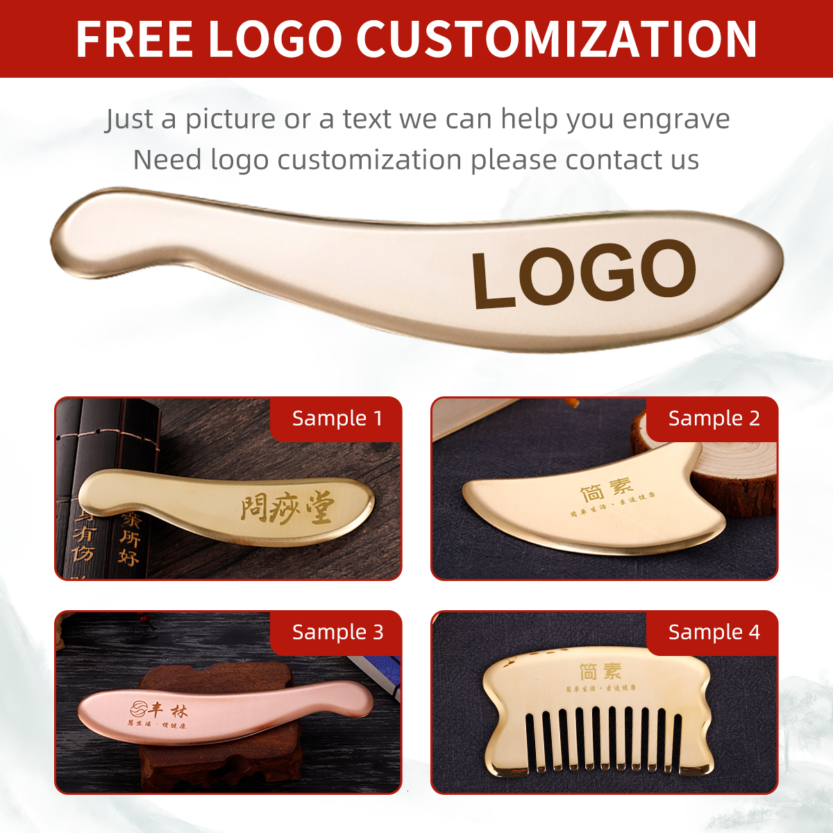Full Body Massager Brass Hufu bian guasha board whole body massage tool back neck meridians dedicated pure copper metal scraping massager 230718