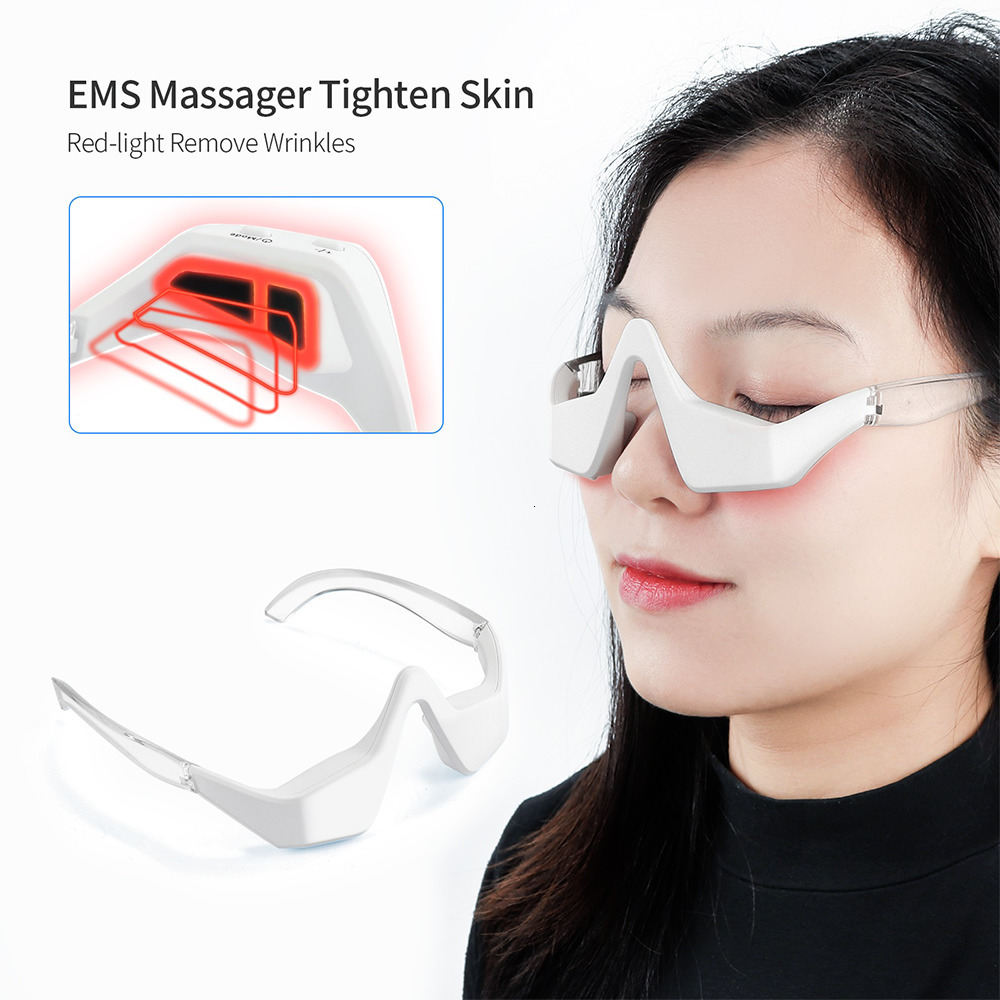 Face Care Devices Red Light Therapy Anti-Aging Eye Massager Compress Eyes Fatigue Relief Relaxation Relieve Dark Circles EMS Vibration Eye 230717