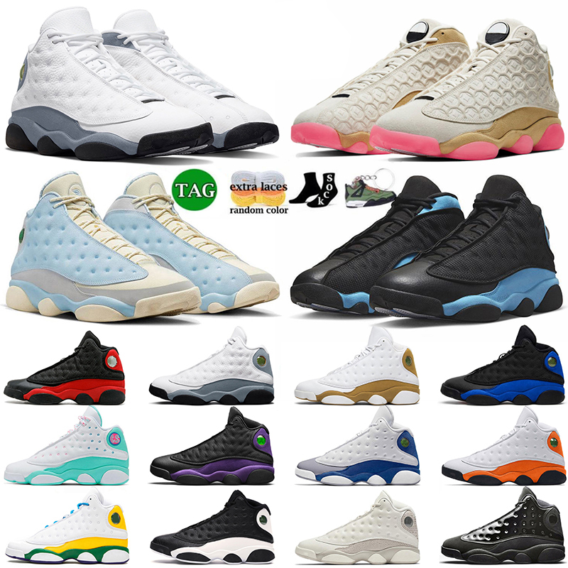 With box Jumpman 13 men Basketball Shoes 13s UNC French Brave Blue Del Sol Obsidian Court Purple Red Flint Playoffs Black Cat Hyper Royal women trainers sneakers