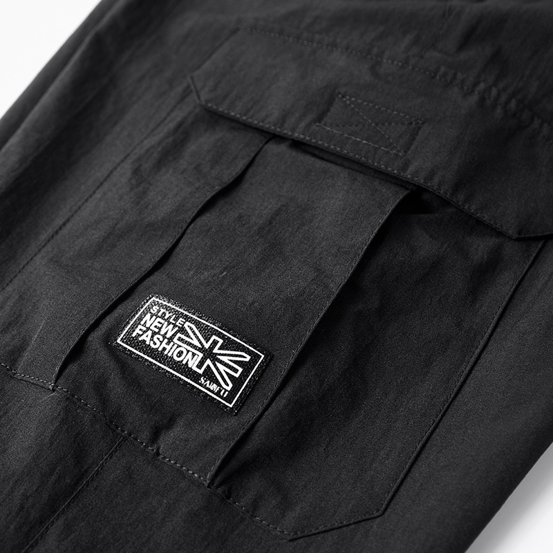 Mens Shorts knee length cargo shorts casual elastic waist fitness Bermuda mens breathable beach surfing 230718