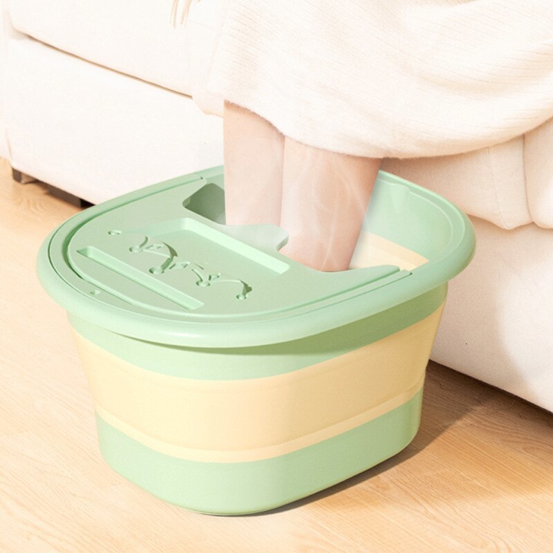 Foot Treatment Foldable Foot Bath Bucket Massage Foot Wash Basin Home Laundry Tub Bucket Children's Foot Bath Basin Portable Foot Soak Foot Tub 2