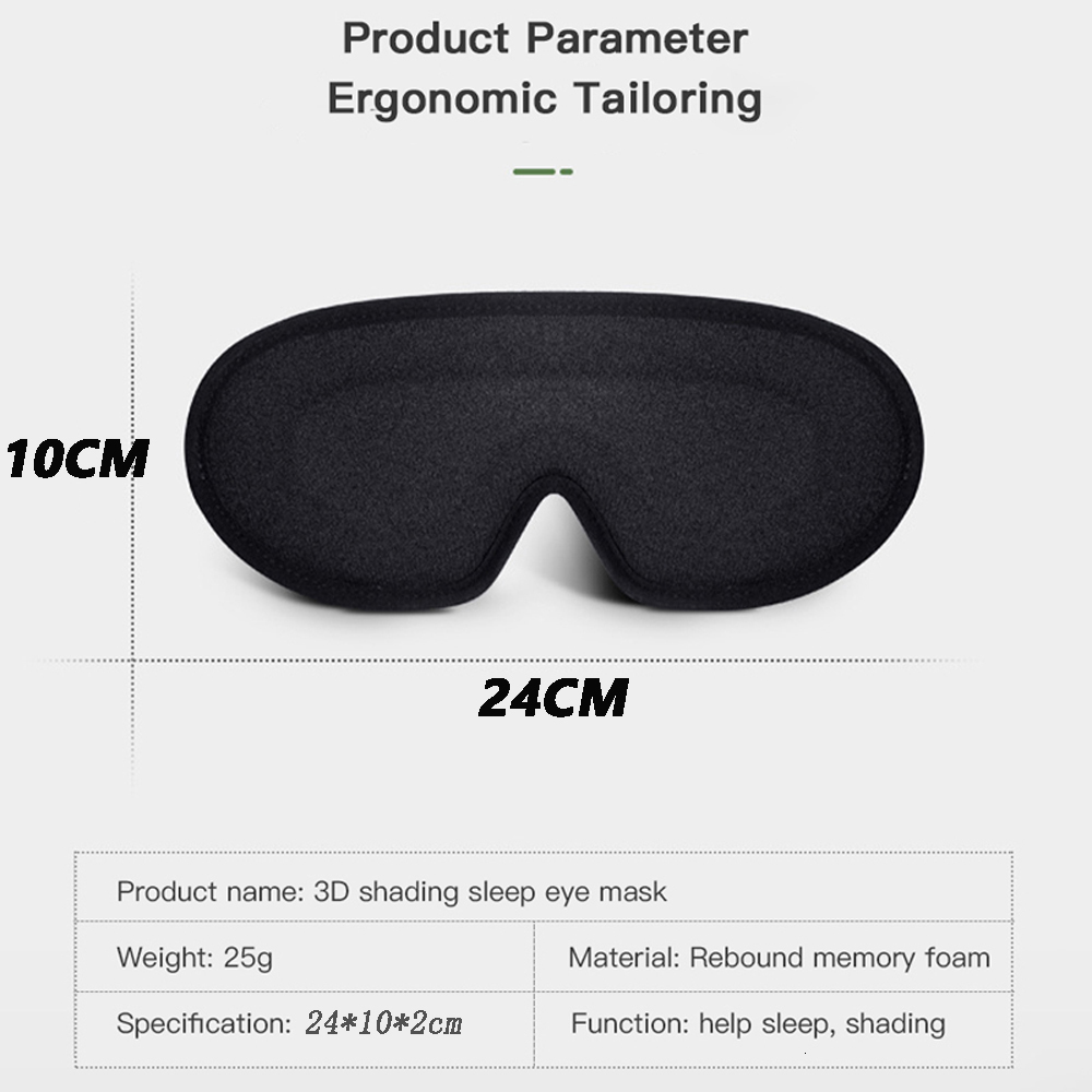Eye Massager 3D Shading Eye Mask Rebound Memory Foam Sleeping Mask for Eyes Cover for Traveling Blindfold Eye Protection Care Massage 230718