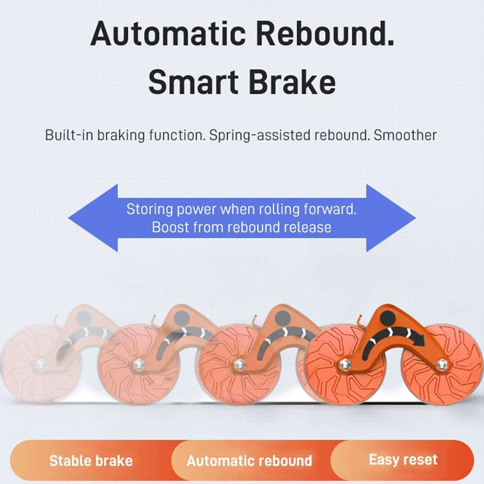 Sit Up Benches Fitness Automatic Rebound Belly Wheel With Elbow Support Flat Plate Gym Ab Workout Wheel Abdominal Workout Roller With Knee Pad 230717