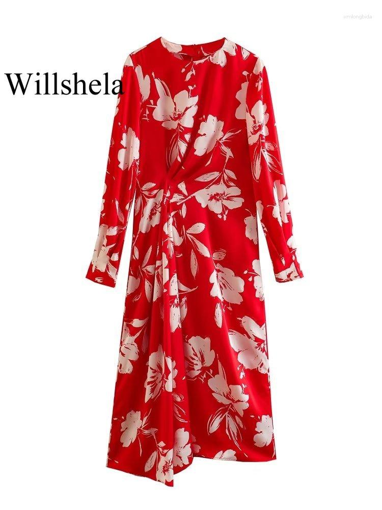 Casual Dresses Women Fashion Printed Pleated Back Zipper Midi Dress Vintage O-Neck Long Sleeves Female Chic Lady, Print
Casual Dresses Women Fashion Printed Pleated Back Zipper Midi Dress Vintage O-Neck Long Sleeves Female Chic Lady, Print