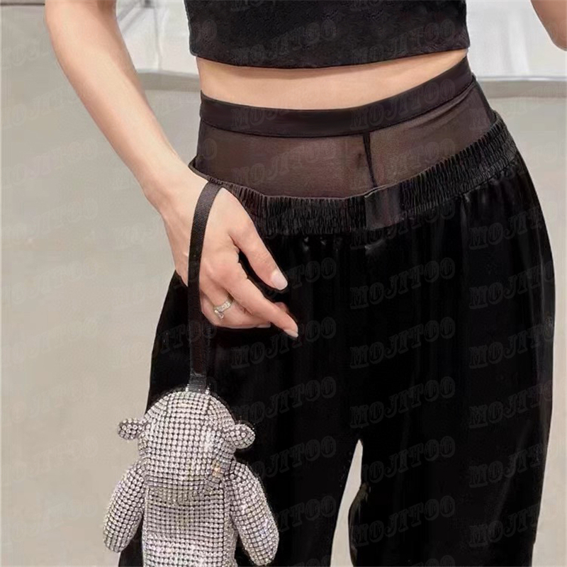 Spliced Double Waistband Trousers Pants Women Design Mesh Letter Waist Long Pant Casual Black Trouser For Lady
Spliced Double Waistband Trousers Pants Women Design Mesh Letter Waist Long Pant Casual Black Trouser For Lady