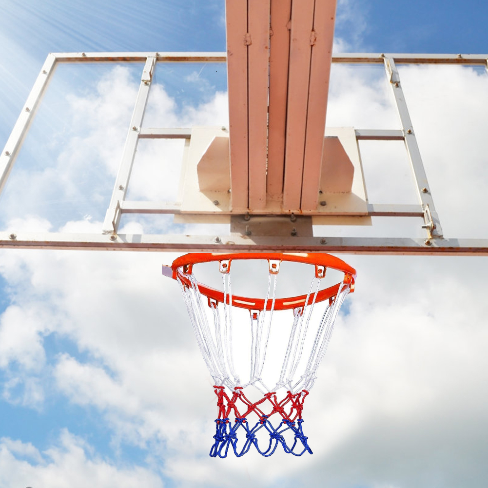 Balls 123pcs Replacement Basketball Net Durable Outdoor Sports Nylon Thread Basketball Hoop Mesh Net Backboard Rim Ball Pum 12 Loops 230717