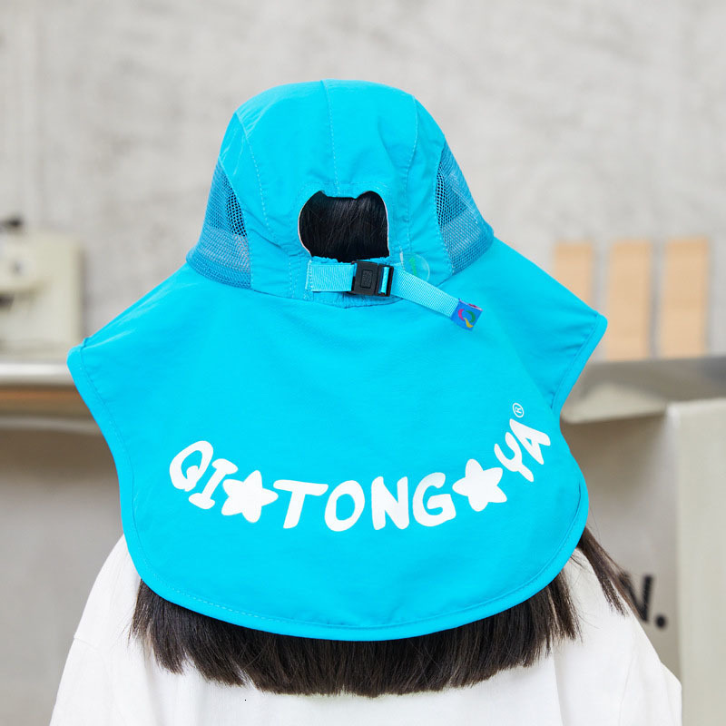 Caps Hats Beach Hat for Kids Outdoor UV Protect Bucket Cap Wide Brim Panama Hat with Neck Flap Summer Baby Accessories for Beach Sun Hat 230717