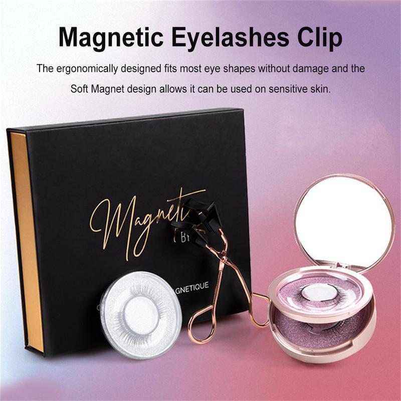 False Eyelashes 6Pcs Magnetic EyeLashes Kit With Applicator 3D Natural Look Lashes Reusable Easy Wear No Glue Need Clip Set 230718