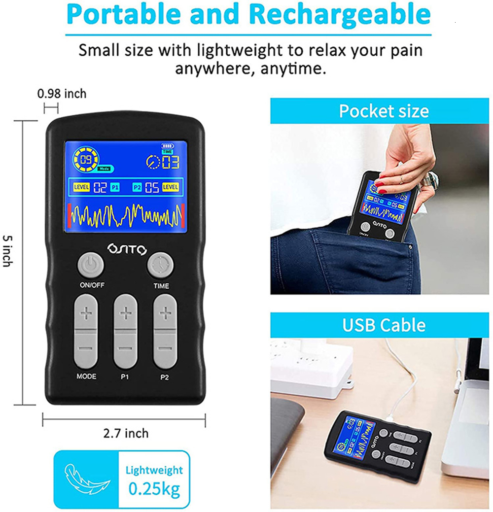 Face Massager 25 Modes EMS Electric Muscle Therapy Stimulator Dual Channel Tens Unit Machine Physiotherapy Pulse Full Body Massager Dropship 230718