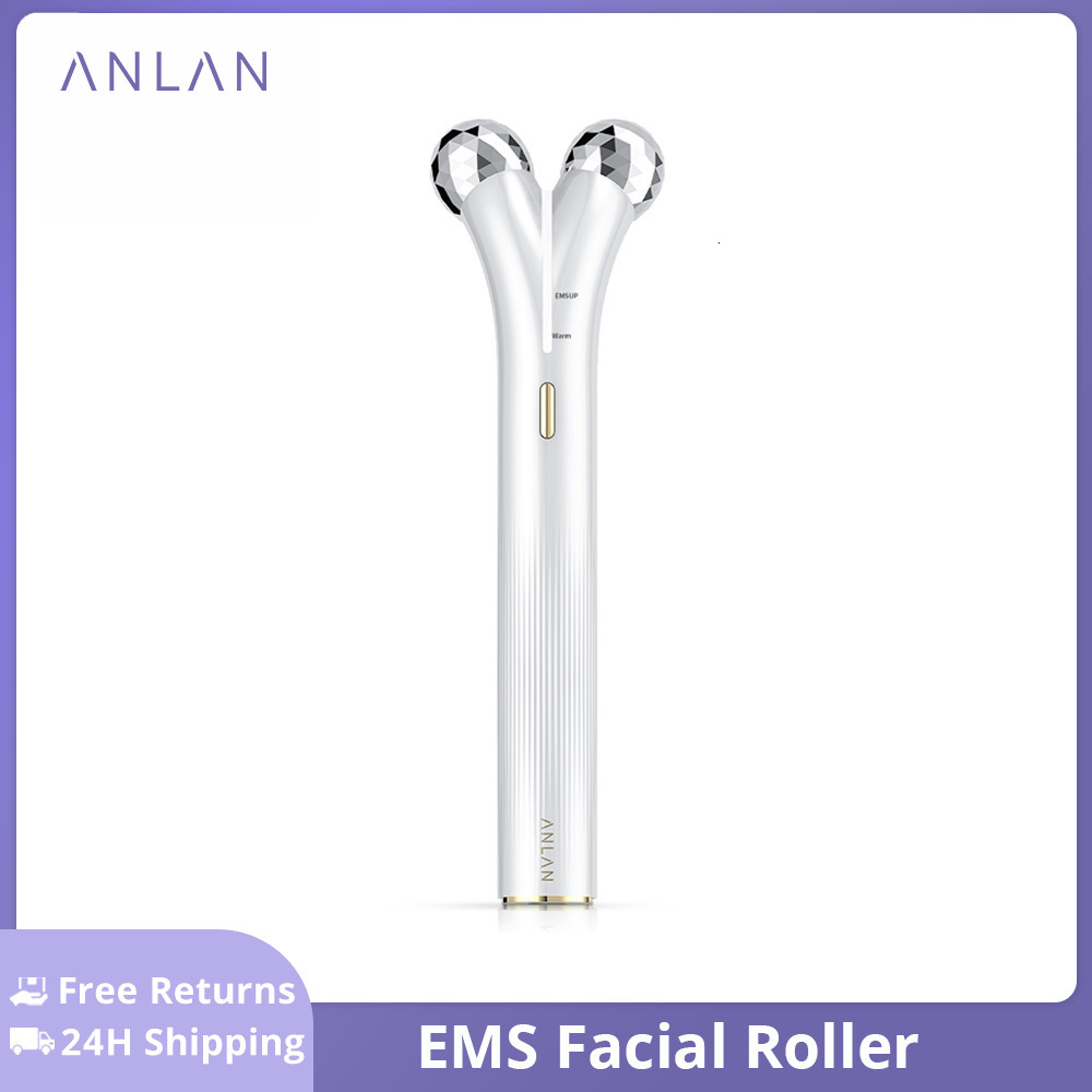 Face Care Devices ANLAN EMS Face Roller Electric V Face Massagers Microcurrent Face Lift Beauty Machine Slimmer Double Chin Massage Skin Care Tool 230
