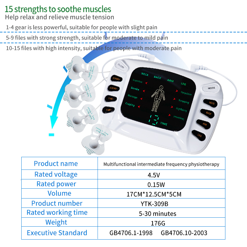 Face Massager Full Body Tens Acupuncture Electric Therapy Massager EMS Muscle Stimulator Meridian Physiotherapy Massage Apparatus Massager 230718