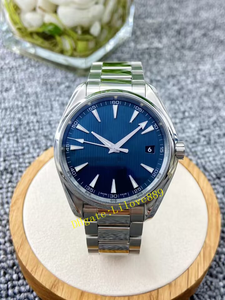 Men Watch Aqua Terra 150m Blue Dial 231.10 Miyota Automatic Mens Watch Sapphire Precision Steel Dorsal Translucency