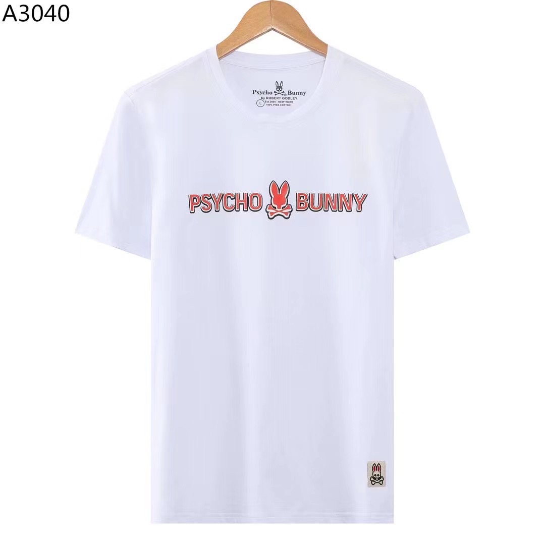 Psycho Bunny Mens High Quality T shirt Summer Fashion Rabbit Print Short Sleeve Casual Polos Breathable Brand Top, Customize
Psycho Bunny Mens High Quality T shirt Summer Fashion Rabbit Print Short Sleeve Casual Polos Breathable Brand Top, Customize