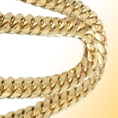 10mm12mm14mm Miami Cuban Link Chain Mens 14K Gold Plated Chains High Polished Punk Curb Stainless Steel Hip Hop Jewelry