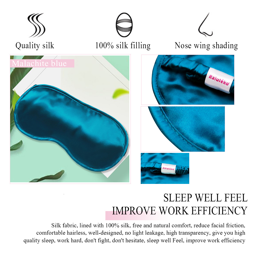 Eye Massager 100% Natural Mulberry Pure Silk Sleep Rest Eye Mask Padded Shade Cover Travel Relax Aid Blindfolds 4 Colors Eyeshade with Box 230718