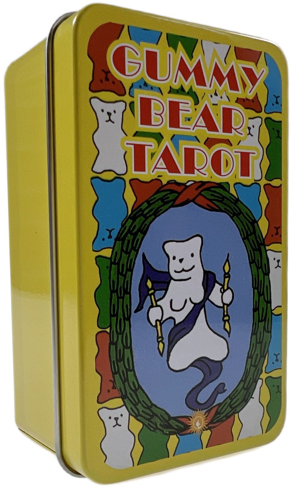 Outdoor Games Activities Tarot Cards Deck high quality in Metal Tin Box 10cm*6cm board games gold greenplated Edge cards with paper manual 230717