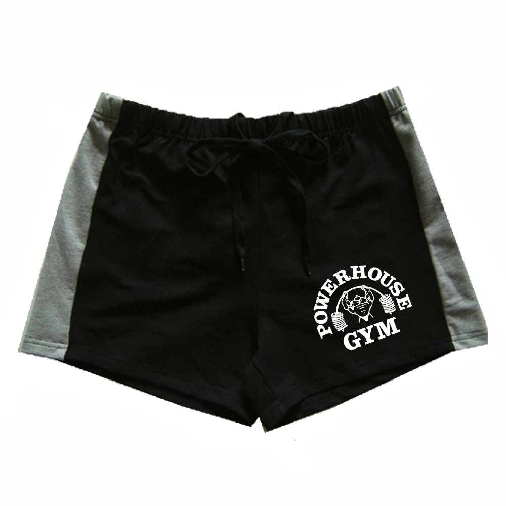 Men's Tank Tops Board Shorts Powerhouse Fitness Bodybuilding Workout Drawstring For Man Cotton Short 230717