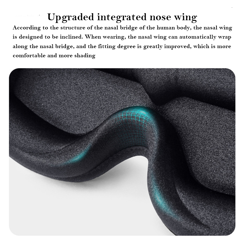 Eye Massager 3D Contoured Sleep Mask 100% Blockout Light Eye Cover for Men Women Adjustable Strap Soft Travel Nap Comfort Sleeping Eyeshade 230718