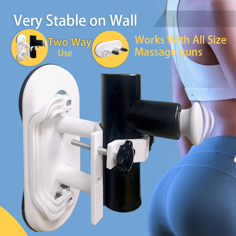 Full Body Massager Massage Gun Holder Two Suction Base With Massage Heads Massage Gun Support Self Massage Tool 230718