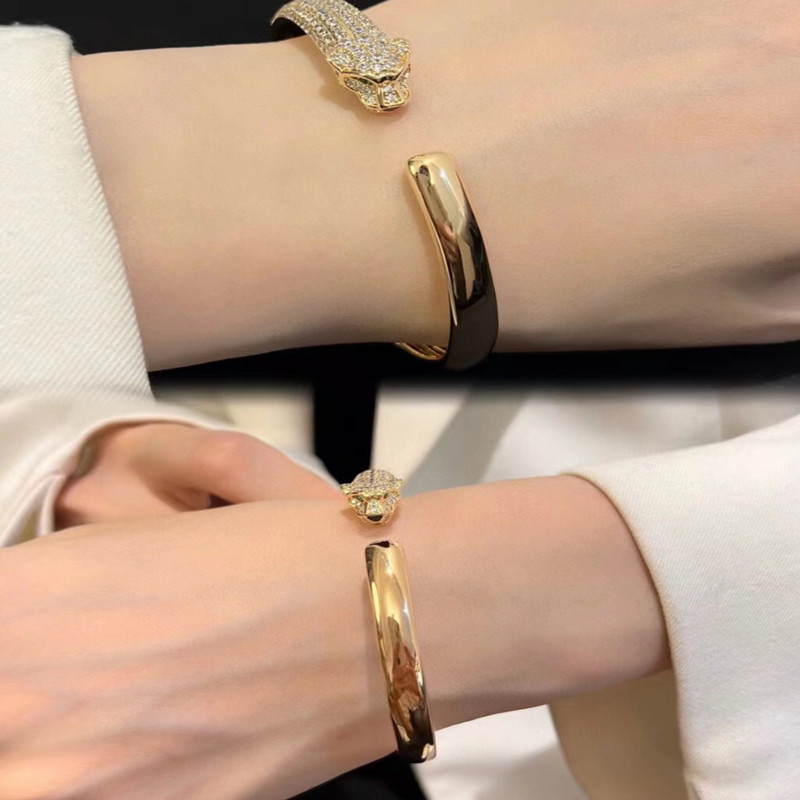 2023 street trend personality domineering cheetah Bracelet 18K gold plated bracelet bangle leopard high quality designer Jewelry gift lovers party luxury love