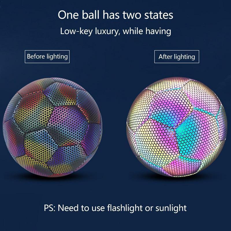 Balls Glowing In The Dark Football High Elastic Luminous Soccer Ball For Night Game Soccer Toy For Kids Children Boys Girls Men Women 230718