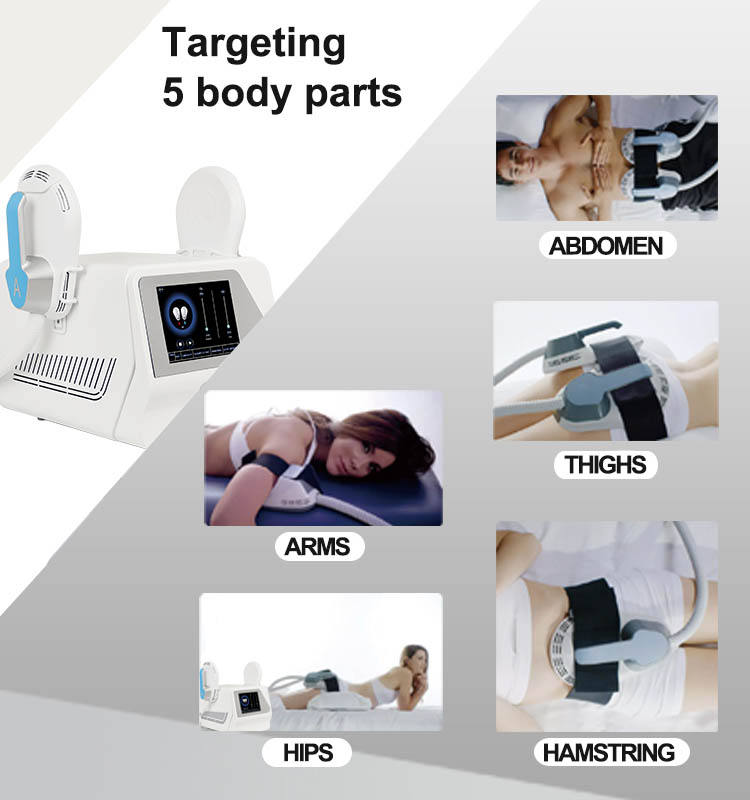 HIEMT Abs Training Body Slimming Machine EMS Muscle Stimulator EMSlim With RF Fat Burning Butt Lift Body Conturing Equipment