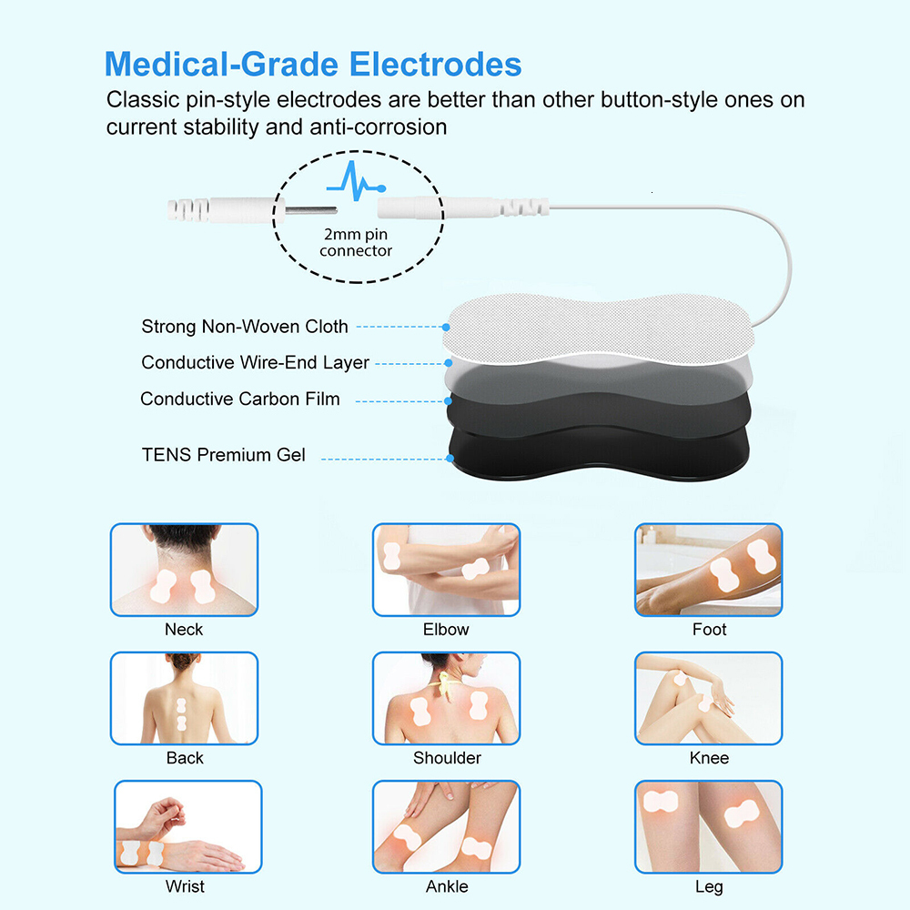 Face Massager 25 Modes EMS Electric Muscle Therapy Stimulator Dual Channel Tens Unit Machine Physiotherapy Pulse Full Body Massager Dropship 230718