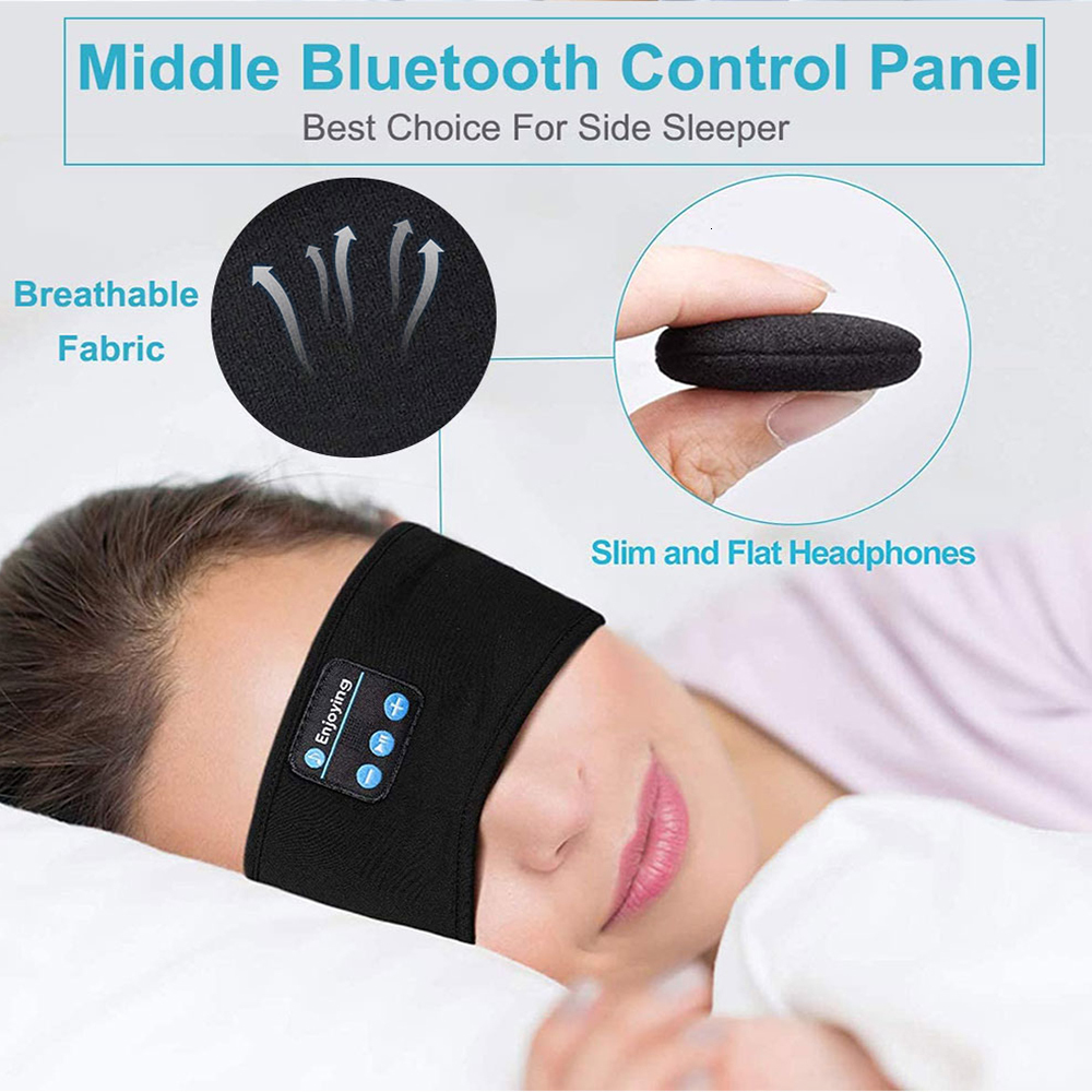Eye Massager Sleep Eye Mask with Bluetooth 5.0 Headphones Soft Elastic Comfortable Headband ASMR Sleeping Band 10H Music 230718