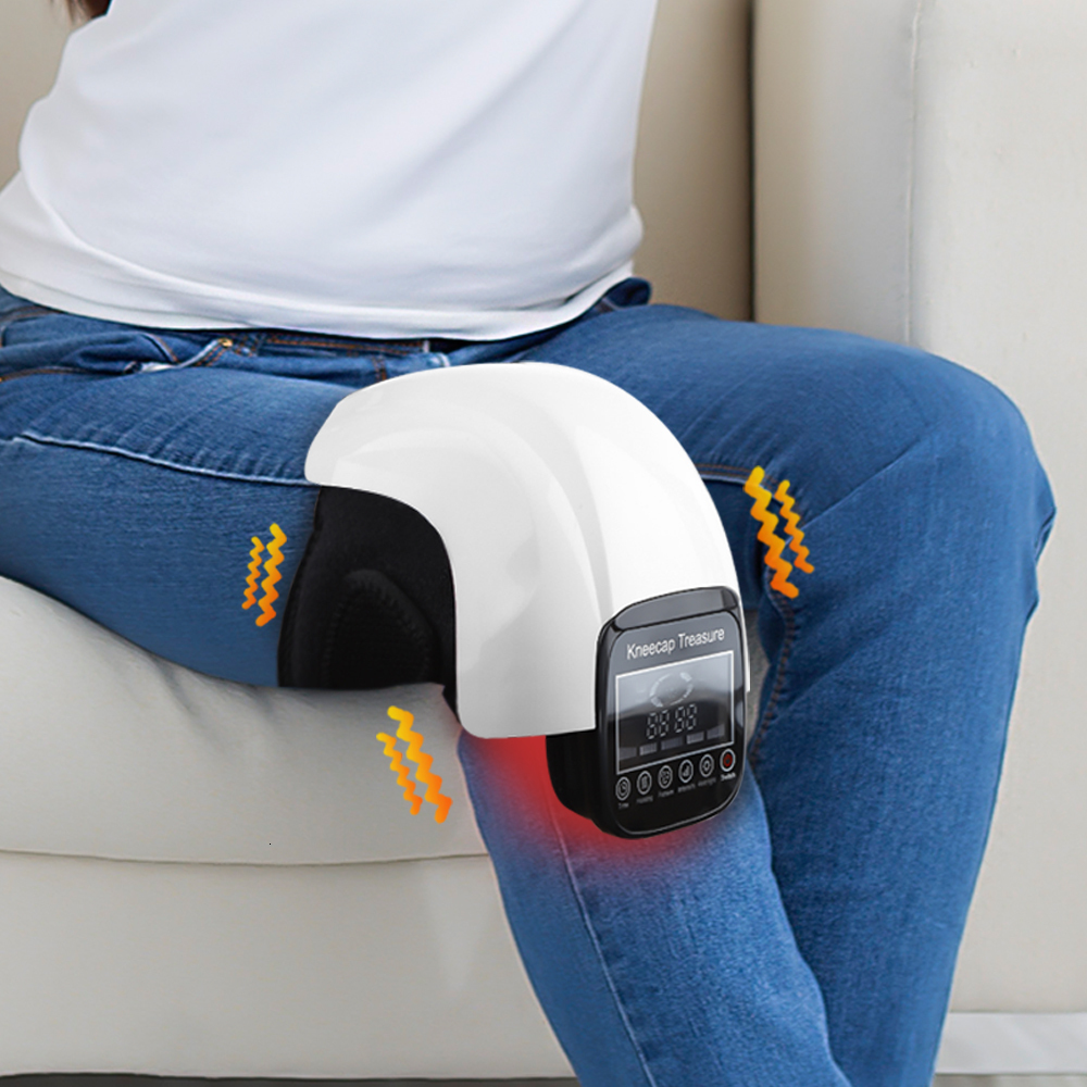 Leg Massagers Electric Infrared Heating Knee Massage Air Pressure Vibration Physiotherapy Instrument Knee Massage Rehabilitation Pain Relief 230718