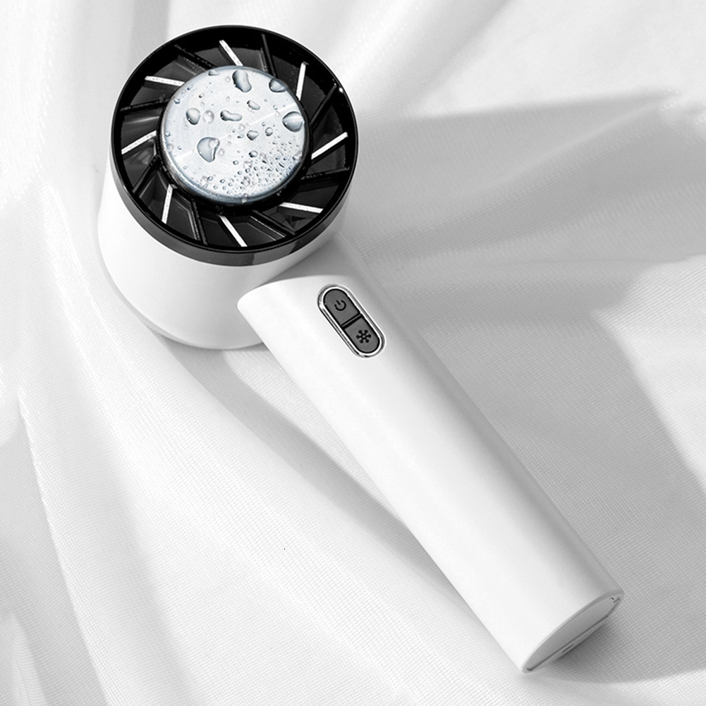 Fans Mini Portable Handheld Fan Cold Compress Air Cooling Fan 2200mAh USB Rechargeable Electric Fan Outdoor Handy Bladeless Turbo Fan 230717