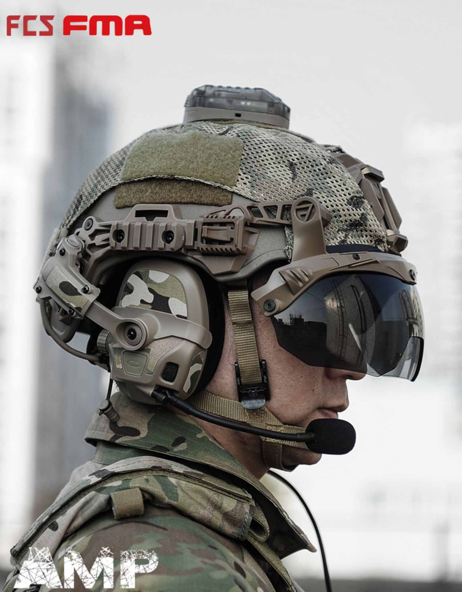 Digital Edition FMA AMP Tactical Headset Communication Noise Reduction V60 PTT