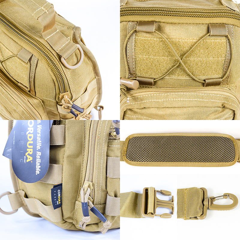 Outdoor Bags Tactical Sling Bag Military Hunting Accessori EDC Waterproof Shoulder for Men Cordura Fabric Durable Camping Pack Molle 230717