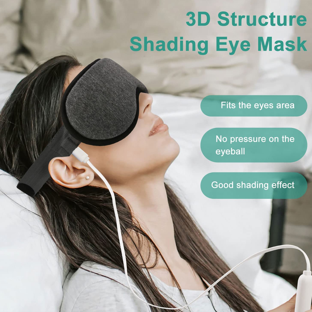 Eye Massager Reusable USB Electric Heated Eyes Mask Compress Warm Therapy Eye Care Massager Relieve Tired Eyes Dry Eyes Sleep Blindfold 230718