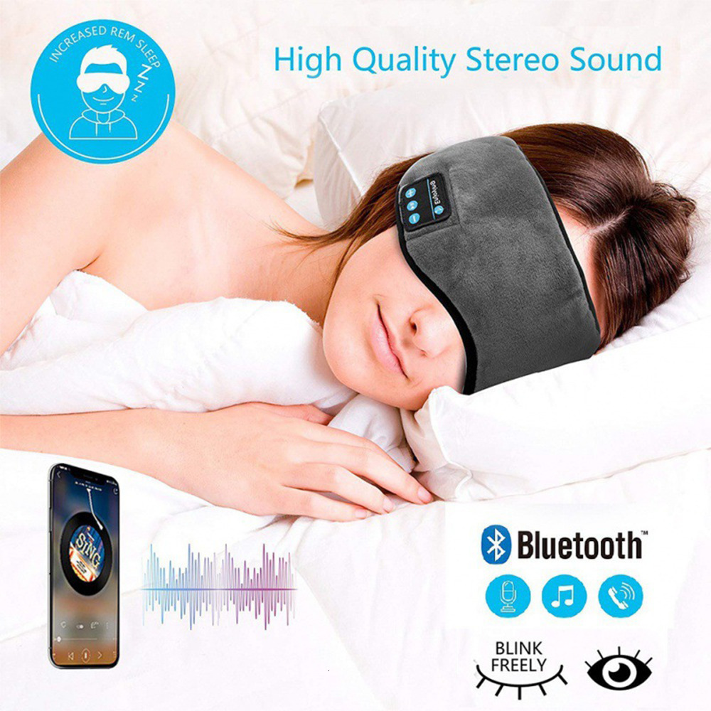 Eye Massager Wireless Bluetooth Eye Mask Headset Sleep Stereo Headset Subwoofer Blindfold Bluetooth 5.0 Head-mounted Sleeping Eye Cover 230718