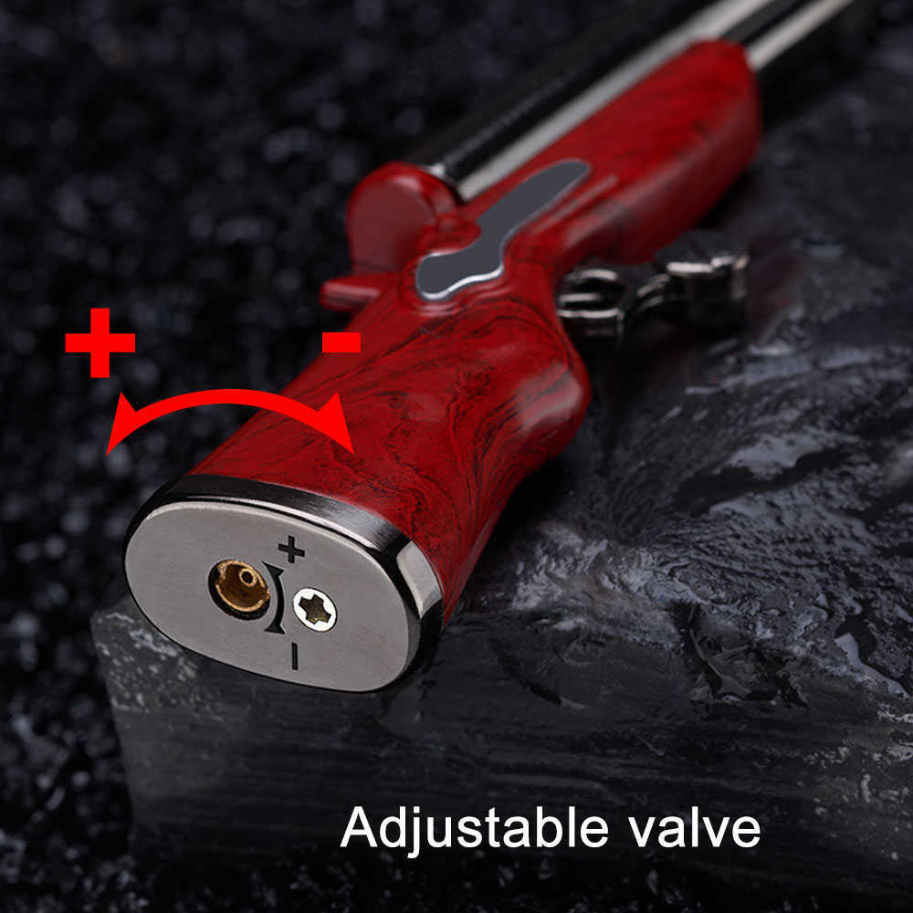NEW Cool Gadgets Candle Lighter Creative Mini Gun Dual Flame Refillable Butane No Gas Gifts for Men GYKM W260202
