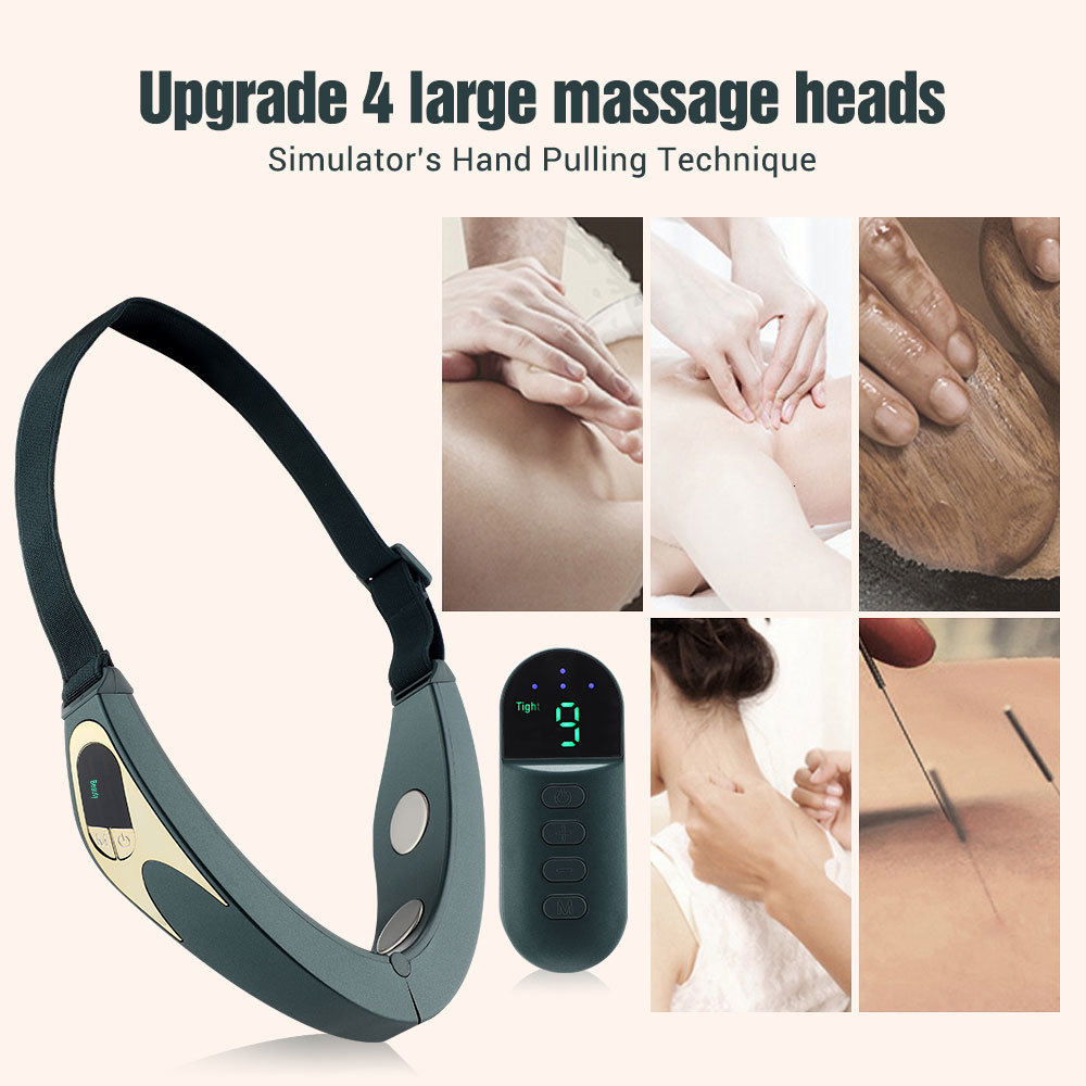 Face Care Devices EMS Microcurrent Face Lifting Device Double Chin V Shape Lift Belt High Frequency Vibration Massager Skin Rejuvenation 230717