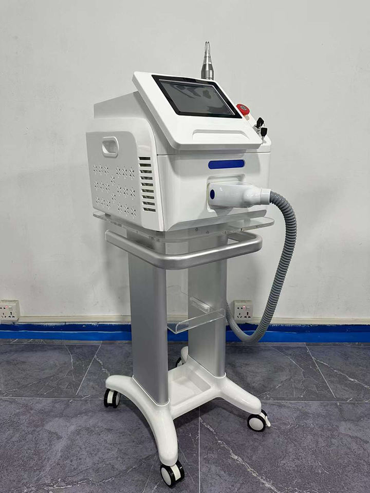 Professional Pigment Remove Skin Tightening Tattoo Removal Laser Machine Shrink pores Nd Yag Laser Skin Tightening Acne Treatment machine