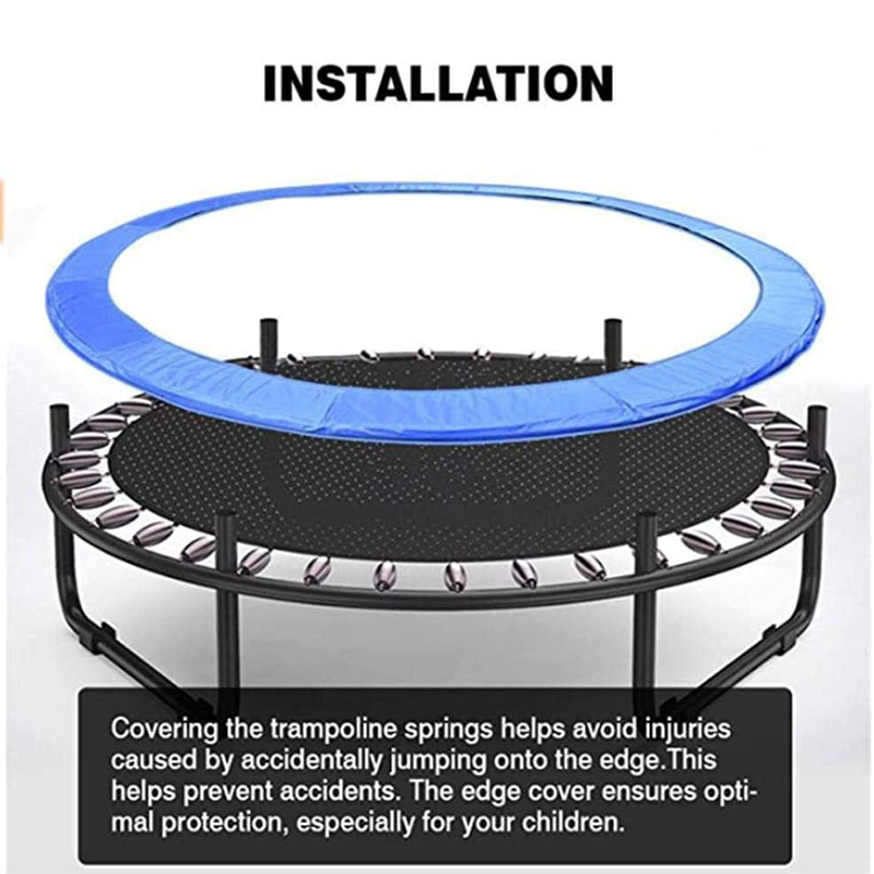 Trampolines 6810 feet Trampoline Protection Mat Trampoline Safety Pad Round Spring Protection Cover Waterproof Pad Trampoline Accessories 230717