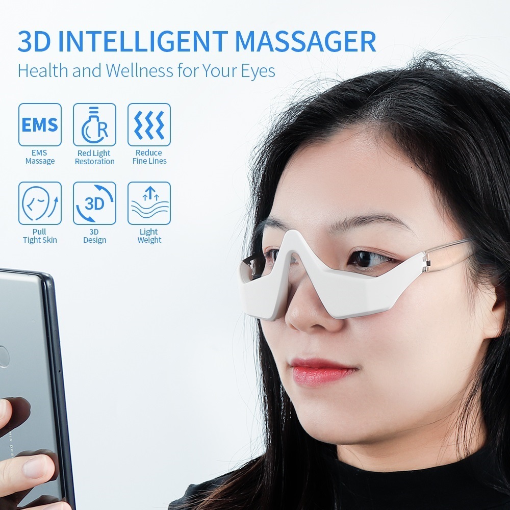 Face Care Devices Red Light Therapy Anti-Aging Eye Massager Compress Eyes Fatigue Relief Relaxation Relieve Dark Circles EMS Vibration Eye 230717