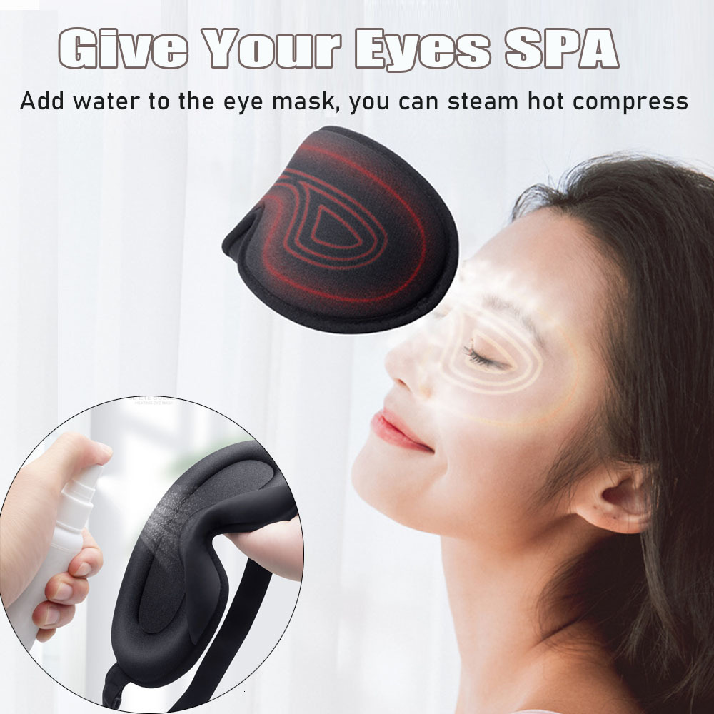 Eye Massager Electric Eye Heating Eyes Mask Dark Circles Relief Improve Sleep Compress Relax Relife Pain For Sleep Masks 230718